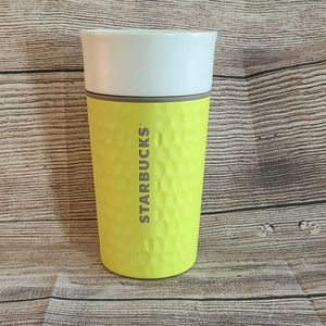 Yellow Textured Starbucks Tumbler 12 oz.